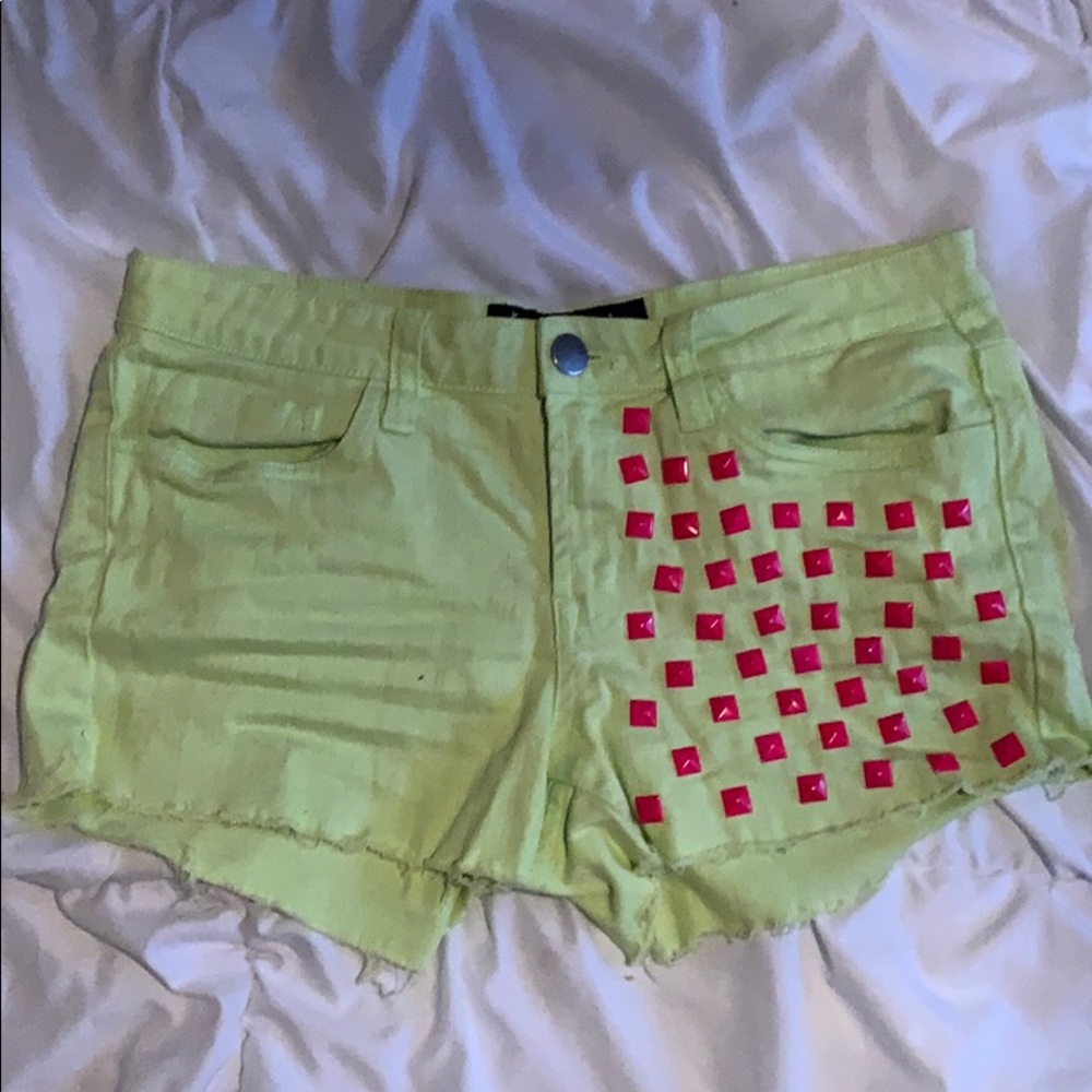 Studded colour shorts